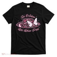 In October We Wear Pink Butterfly Ribbon T-Shirt thumb 0