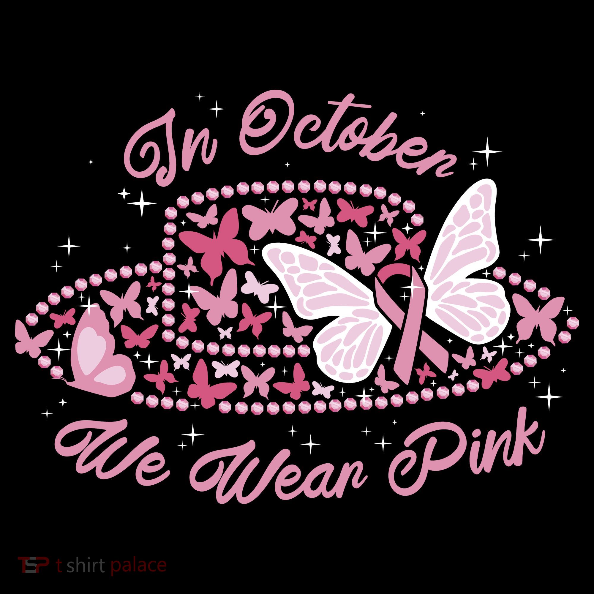In October We Wear Pink Butterfly Ribbon Coffee Mug