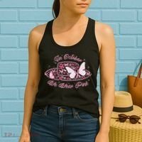 In October We Wear Pink Butterfly Ribbon Women's Tank Top thumb 2