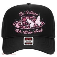 In October We Wear Pink Butterfly Ribbon Hat thumb 0
