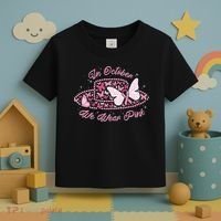 In October We Wear Pink Butterfly Ribbon Toddler T-Shirt thumb 3
