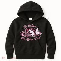 In October We Wear Pink Butterfly Ribbon Kids Hoodie thumb 0