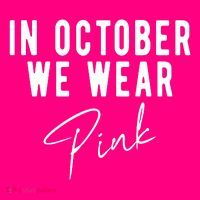 In October We Wear Pink Breast Cancer Awareness Women's T-Shirt thumb 6