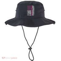 In October We Wear Ribbon Flag Breast Cancer Bucket Hat thumb 0