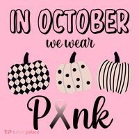 In October We Wear Pink Pumpkin Breast Cancer Baby Bodysuit thumb 2