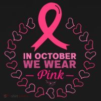 In October We Wear Pink Breast Cancer Awareness Cancer Survivor Women's Hoodie thumb 2