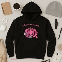 In October We War Pink Autumn Breast Cancer Hoodie thumb 3
