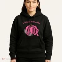 In October We War Pink Autumn Breast Cancer Hoodie thumb 5