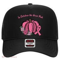 In October We War Pink Autumn Breast Cancer Hat thumb 0
