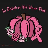 In October We War Pink Autumn Breast Cancer Kids Sweatshirt thumb 2
