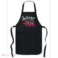 In October We Wear Pink Fall Autumn Support Breast Cancer Apron thumb 0