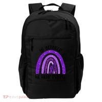 In October We Wear Purple Rainbow End Domestic Violence Backpack thumb 0