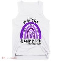 In October We Wear Purple Rainbow End Domestic Violence Tank Top thumb 0