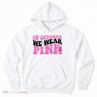 In October We Wear Pink Breast Cancer Ribbon Hoodie thumb 0