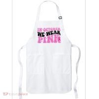 In October We Wear Pink Breast Cancer Ribbon Apron thumb 0