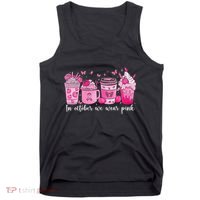 In October We Wear P.Ink Ribbon Pumpkin Spice Breast Cancer Gift Tank Top thumb 0