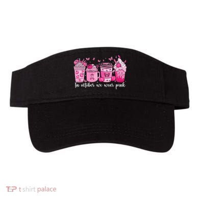 In October We Wear P.Ink Ribbon Pumpkin Spice Breast Cancer Gift Visor