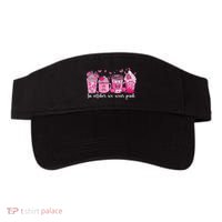 In October We Wear P.Ink Ribbon Pumpkin Spice Breast Cancer Gift Visor thumb 0