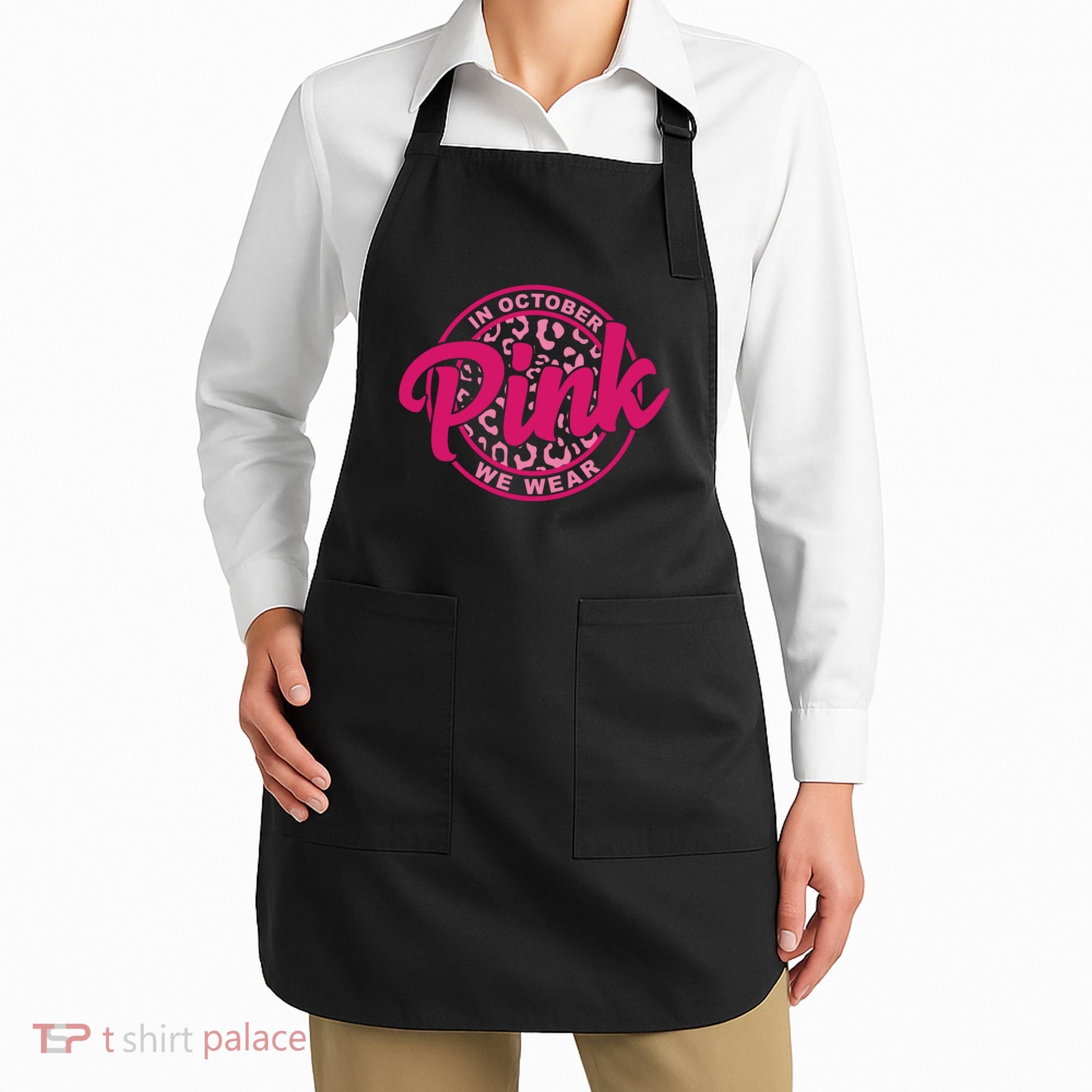 In October We Wear Pink Apron