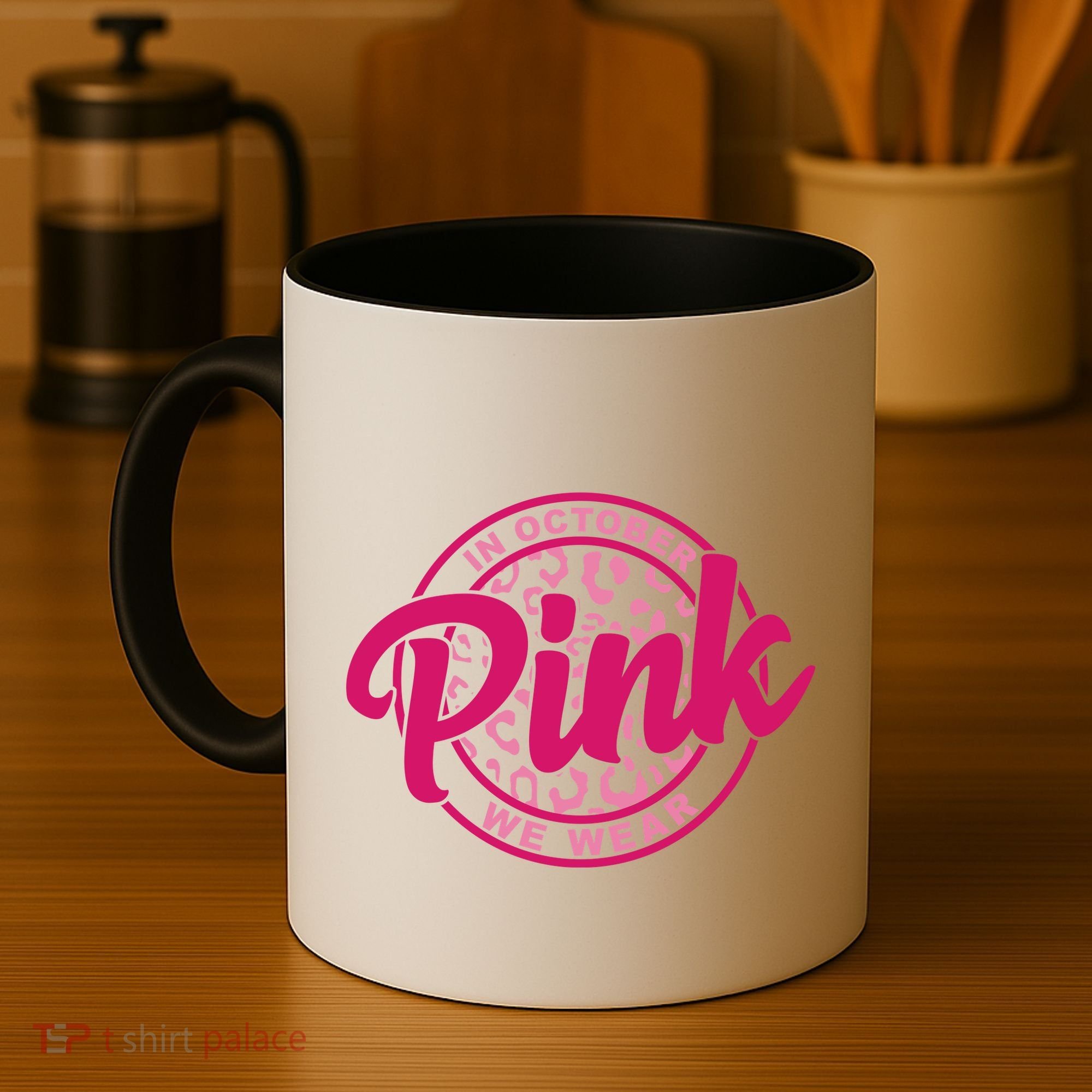 In October We Wear Pink Coffee Mug
