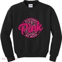 In October We Wear Pink Kids Sweatshirt thumb 0