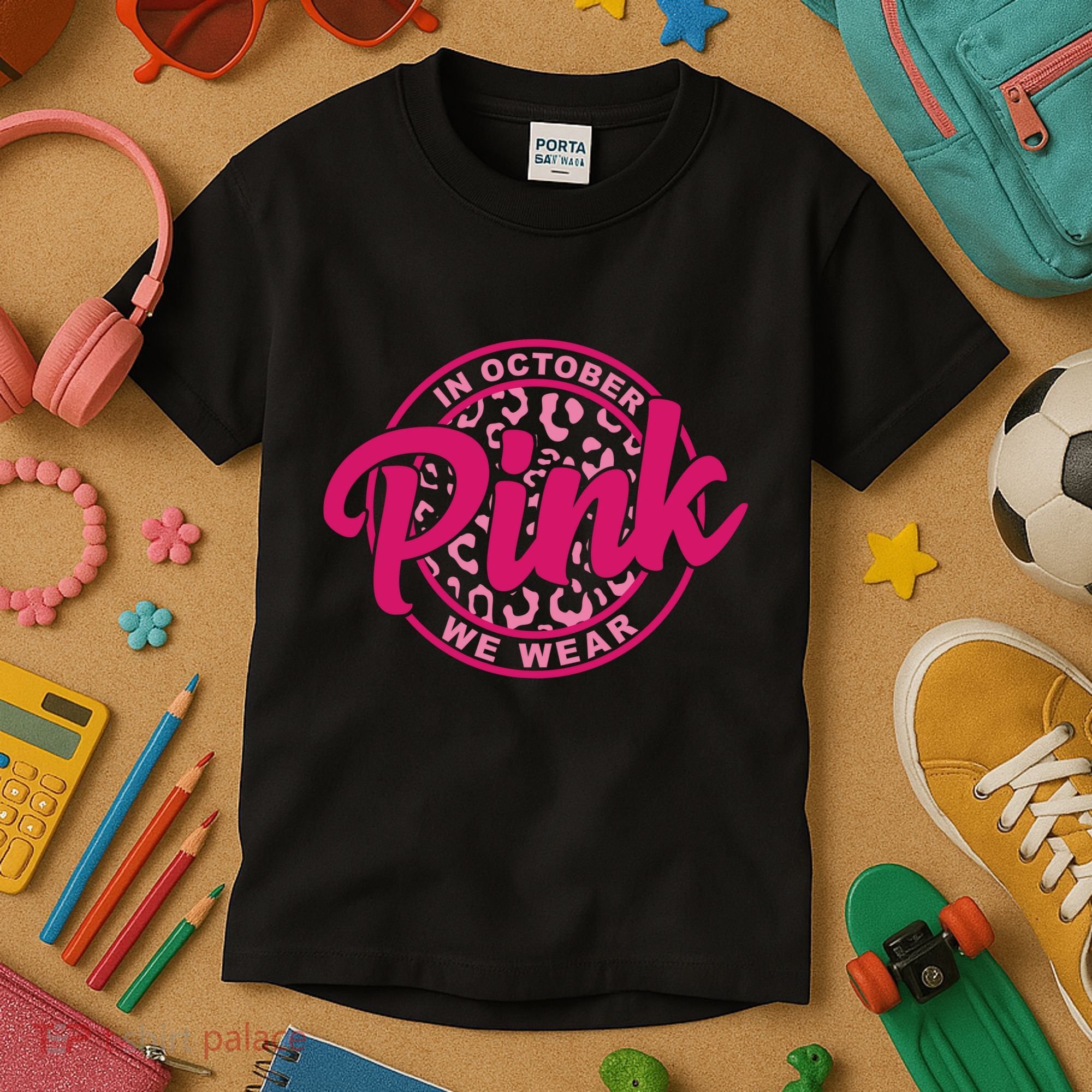 In October We Wear Pink Kids T-Shirt