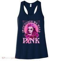 In October We Wear Pink Day Of The Dead Breast Cancer Warrior Women's Tank Top thumb 0