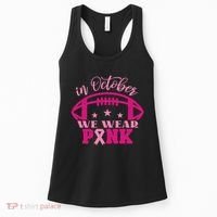 In October We Wear Pink Football Ribbon Women's Tank Top thumb 0