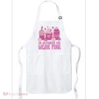 In October We Wear Pink Autumn Pumpkin Coffee Apron thumb 0