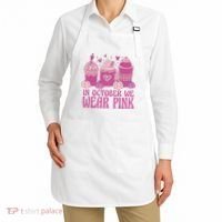 In October We Wear Pink Autumn Pumpkin Coffee Apron thumb 2