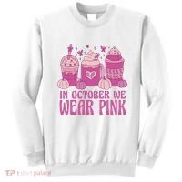 In October We Wear Pink Autumn Pumpkin Coffee Sweatshirt thumb 0