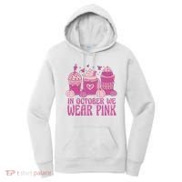 In October We Wear Pink Autumn Pumpkin Coffee Women's Hoodie thumb 0