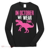 In October We Wear Pink Breast Cancer Awareness Boy Kids Long Sleeve Shirt thumb 0