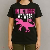 In October We Wear Pink Breast Cancer Awareness Boy Kids T-Shirt thumb 4
