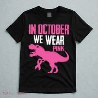 In October We Wear Pink Breast Cancer Awareness Boy Kids T-Shirt thumb 5