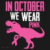 In October We Wear Pink Breast Cancer Awareness Boy Kids Coaster thumb 2