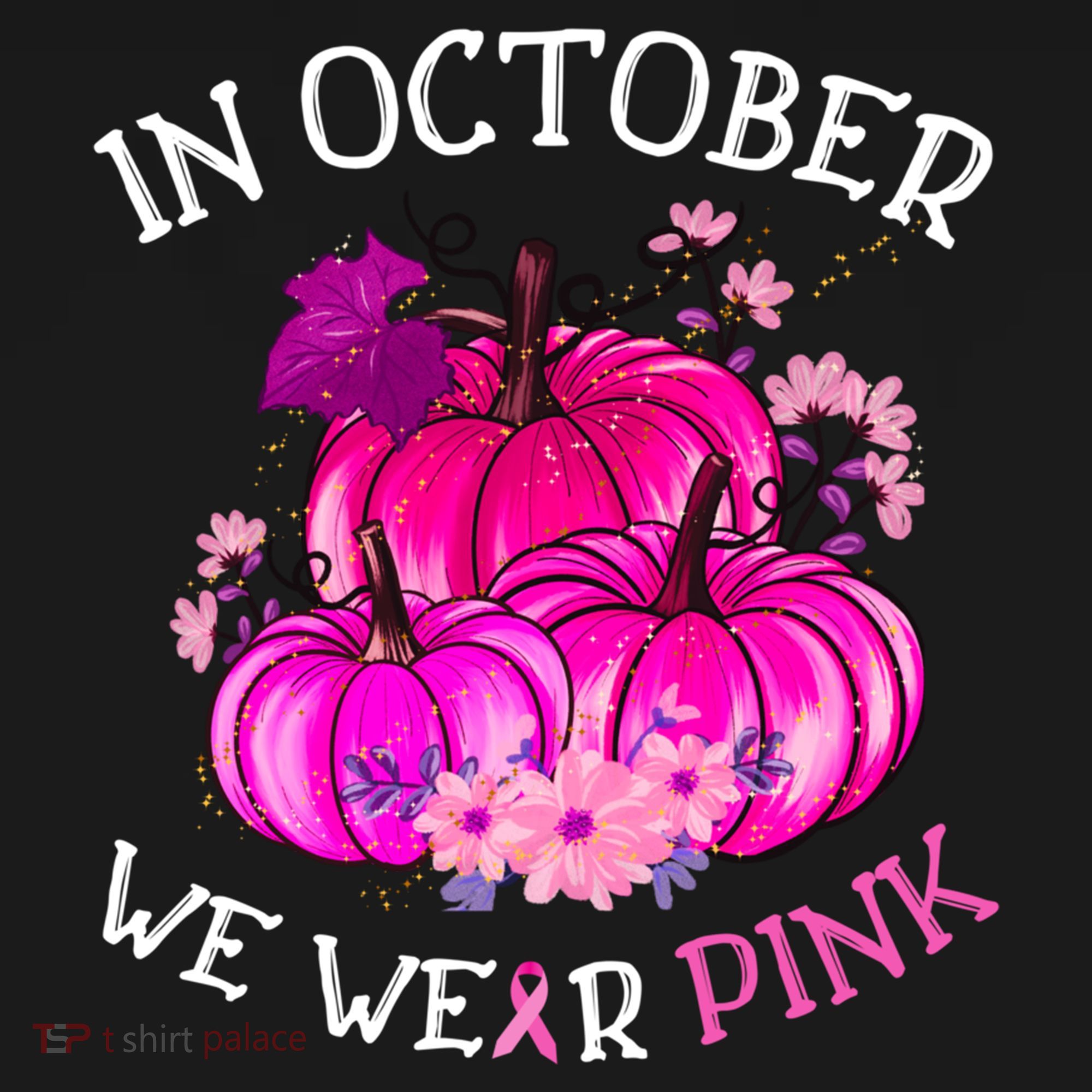 In October We Wear Breast Cancer Awareness October Gift Backpack