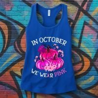 In October We Wear Breast Cancer Awareness October Gift Women's Tank Top thumb 3