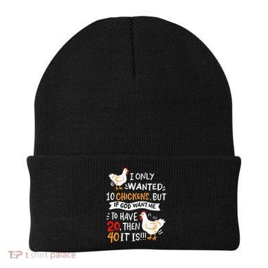 I Only Wanted 10 Chickens Crazy Chicken Farmer Beanie