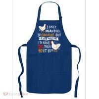 I Only Wanted 10 Chickens Crazy Chicken Farmer Apron thumb 0