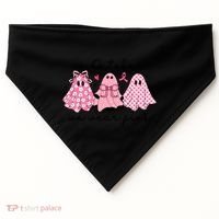 In October We Wear Cute Ghost S Cute Gift USA-Made Doggie Bandana thumb 0