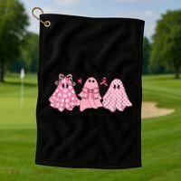 In October We Wear Cute Ghost S Cute Gift Golf Towel thumb 1