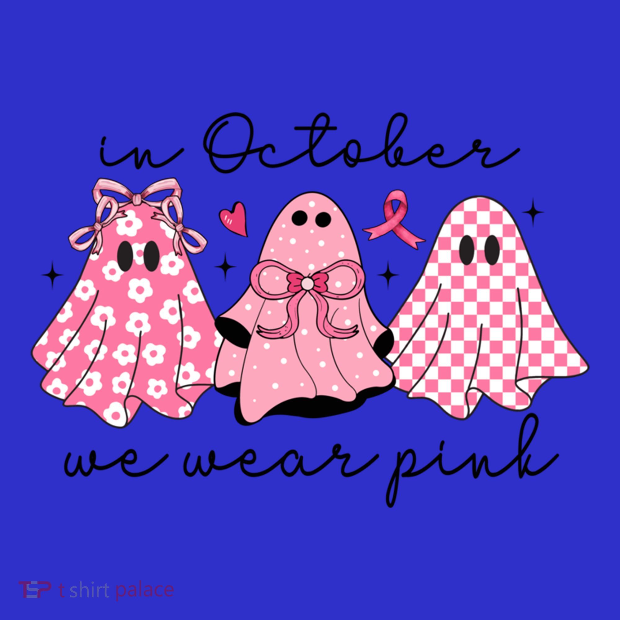 In October We Wear Cute Ghost S Cute Gift Hoodie