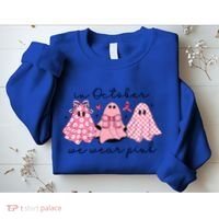 In October We Wear Cute Ghost S Cute Gift Sweatshirt thumb 2