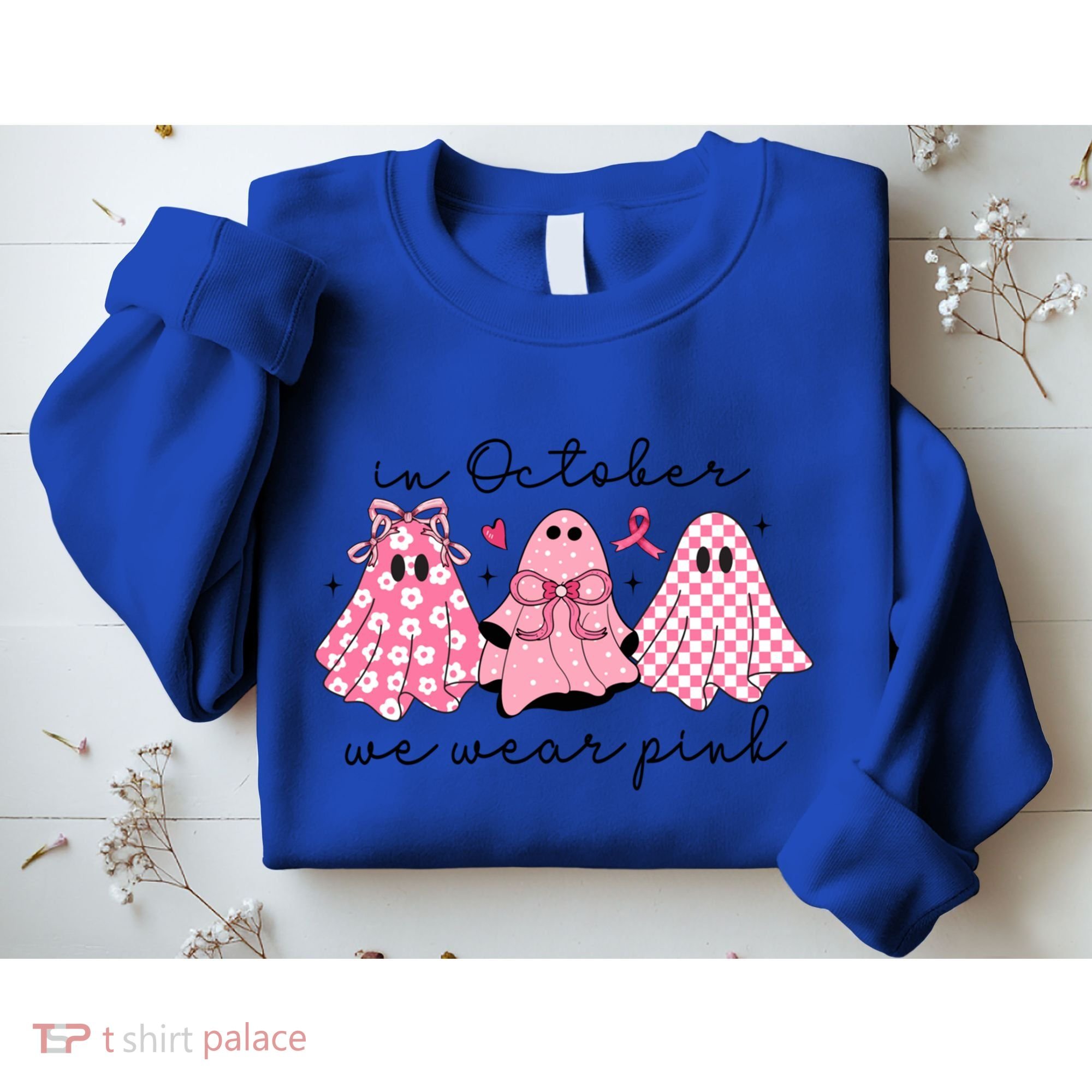 In October We Wear Cute Ghost S Cute Gift Sweatshirt