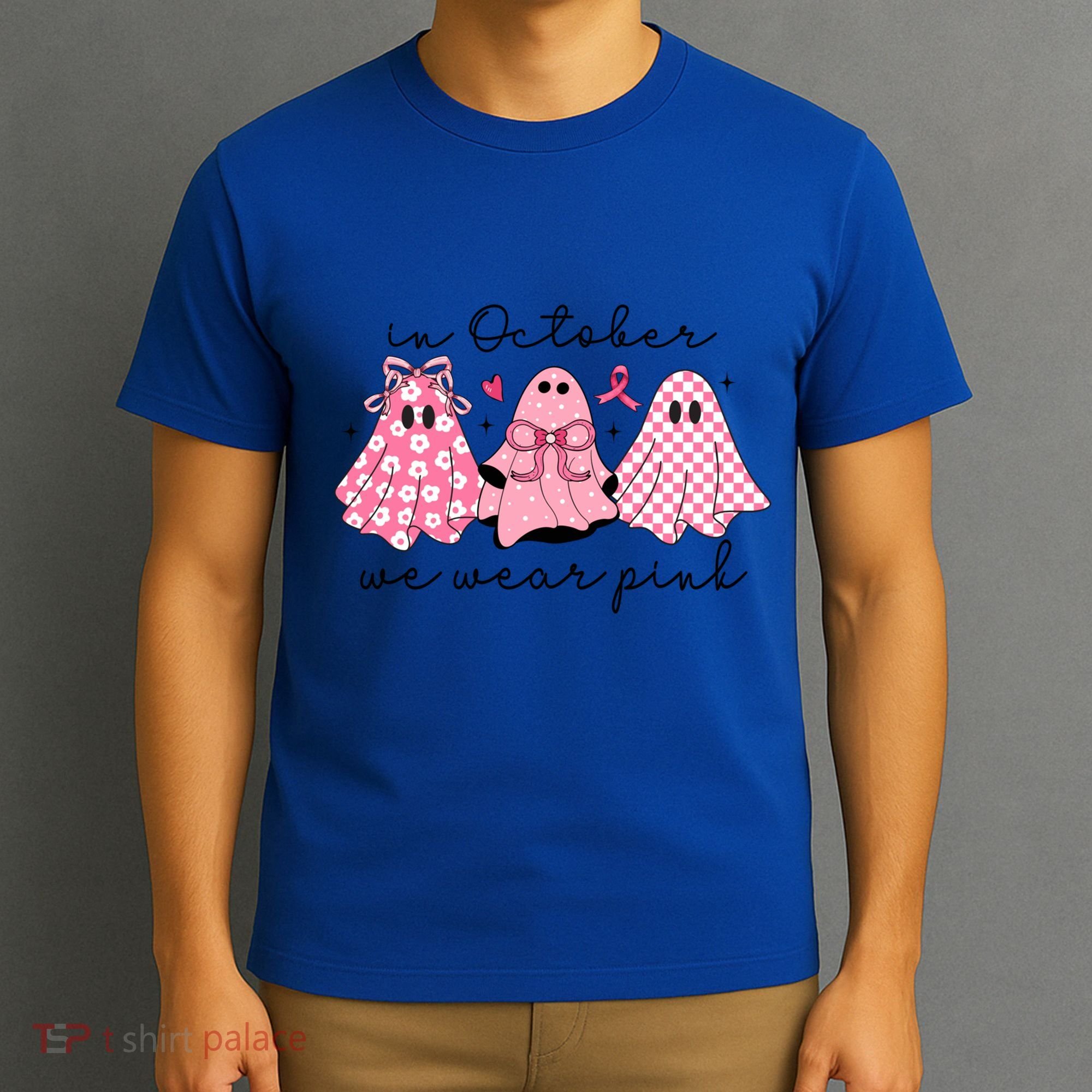 In October We Wear Cute Ghost S Cute Gift T-Shirt