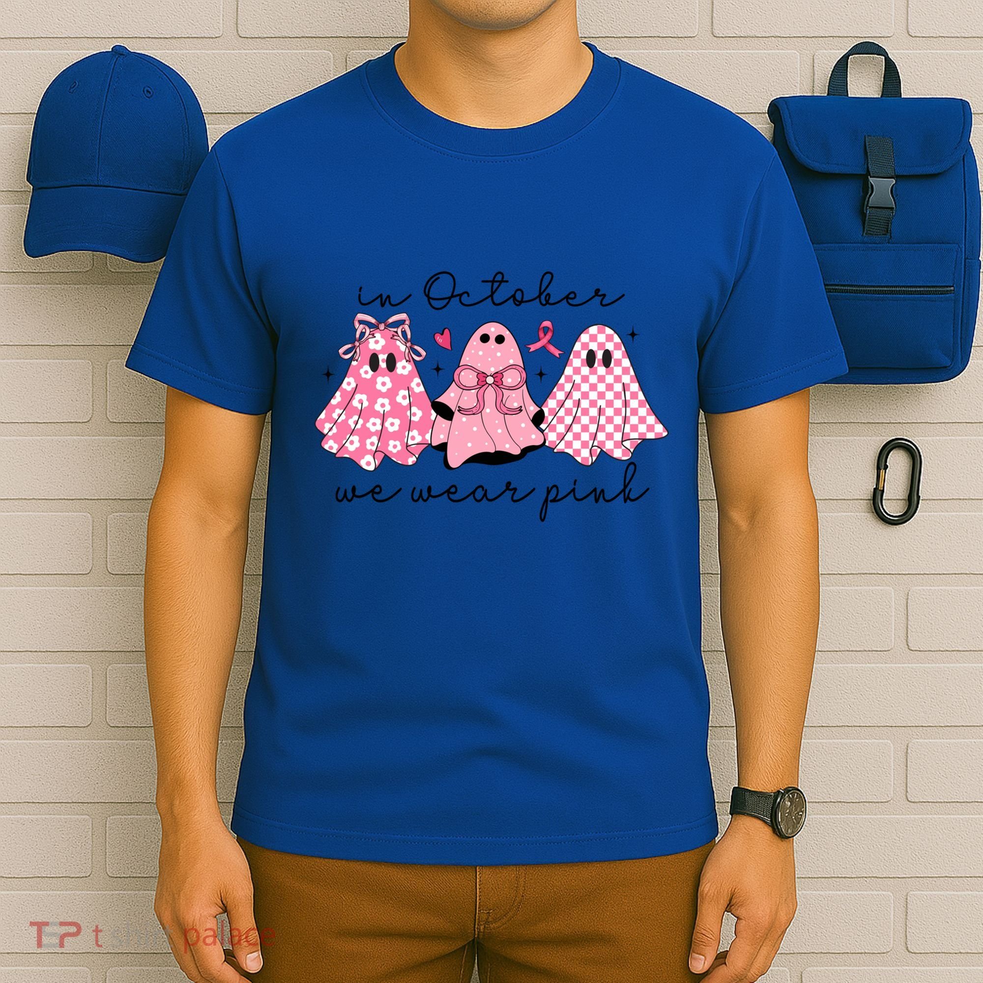 In October We Wear Cute Ghost S Cute Gift T-Shirt