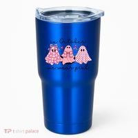 In October We Wear Cute Ghost S Cute Gift Tumbler thumb 0