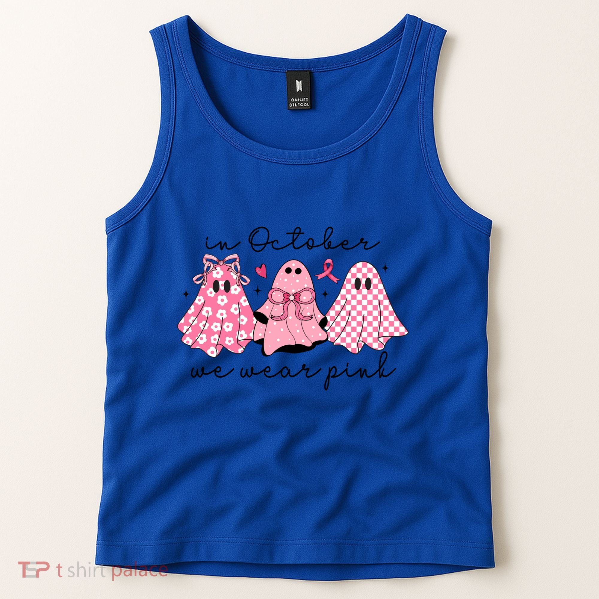 In October We Wear Cute Ghost S Cute Gift Tank Top