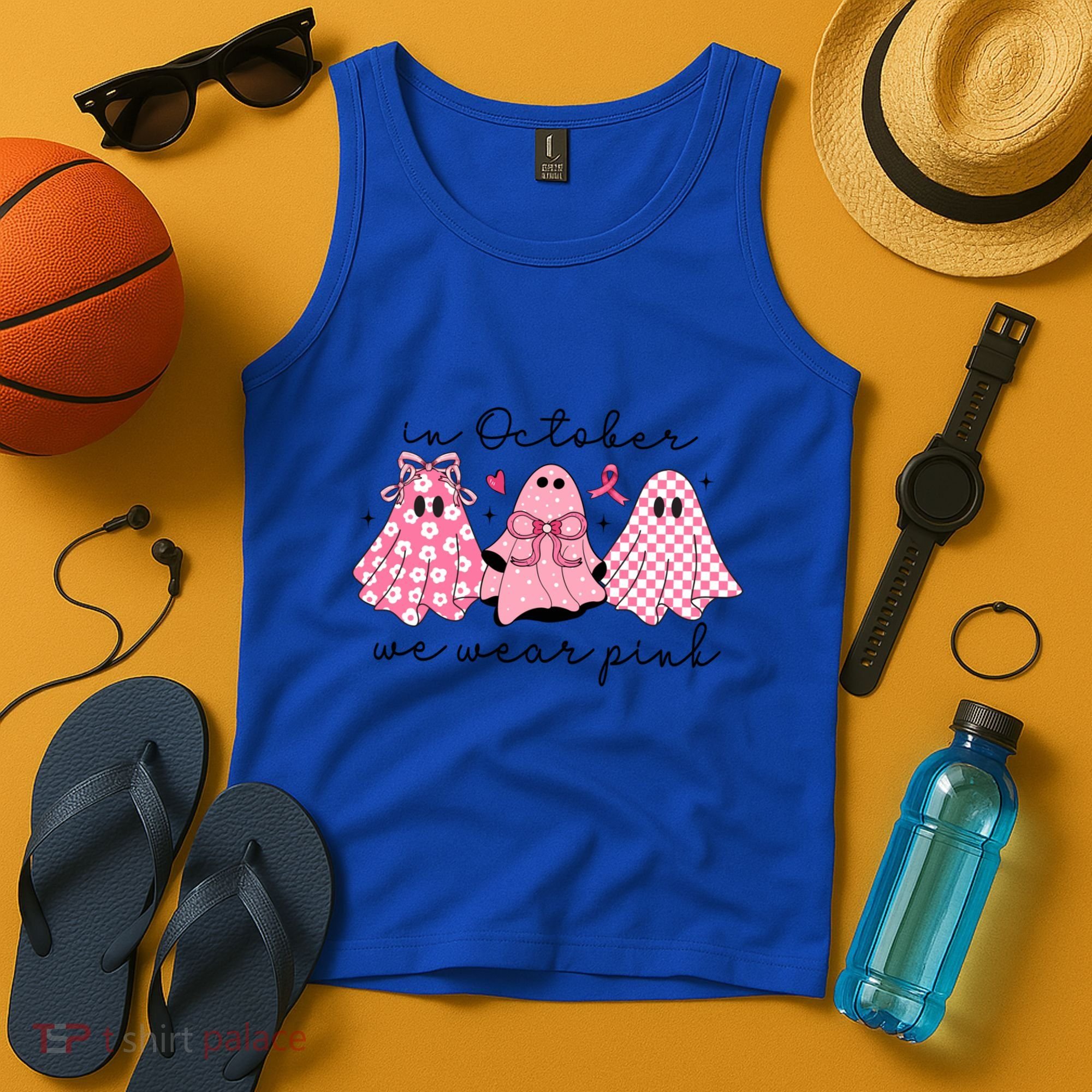In October We Wear Cute Ghost S Cute Gift Tank Top